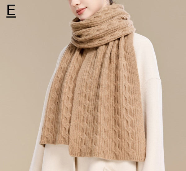 Soft Cashmere Scarf for Women, Elegant Wool Scarves, Christmas Gifts for Her, Holiday Scarf, Winter Wool Scarf, Warm Winter Scarf, Cold Weather Scarf, Fashion Scarf-Silvia Home Craft