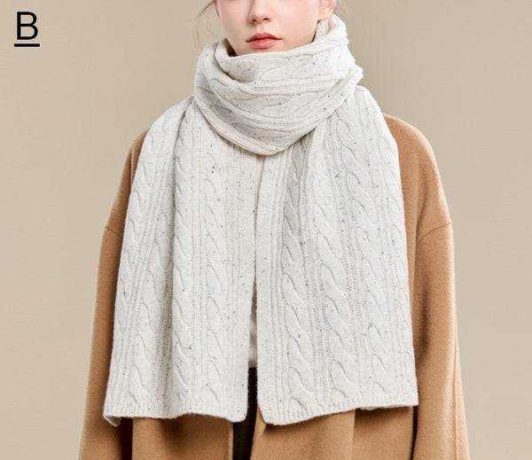Soft Cashmere Scarf for Women, Elegant Wool Scarves, Christmas Gifts for Her, Holiday Scarf, Winter Wool Scarf, Warm Winter Scarf, Cold Weather Scarf, Fashion Scarf-Silvia Home Craft