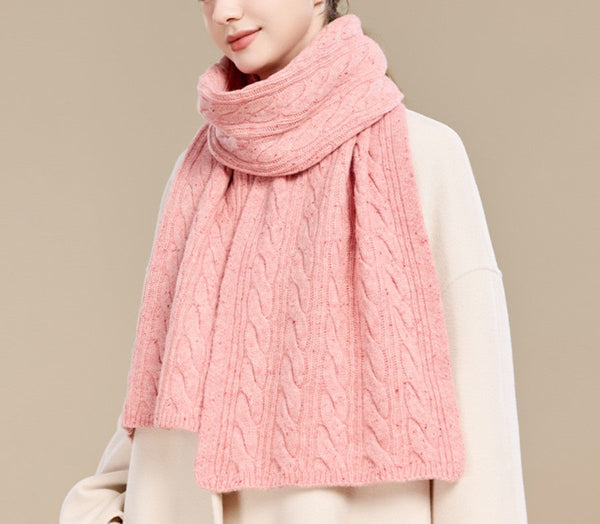 Christmas Gifts for Her, Holiday Scarf, Winter Wool Scarf, Warm Winter Scarf, Cold Weather Scarf, Fashion Scarf, Soft Cashmere Scarf for Women, Elegant Wool Scarves-Silvia Home Craft