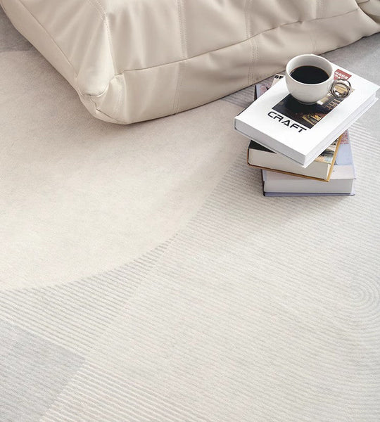 Abstract Contemporary Modern Rugs, Grey Modern Rugs for Living Room, Geometric Modern Rugs for Bedroom, Modern Rugs for Dining Room-Silvia Home Craft