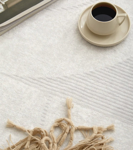 Abstract Contemporary Modern Rugs, Grey Modern Rugs for Living Room, Geometric Modern Rugs for Bedroom, Modern Rugs for Dining Room-Silvia Home Craft