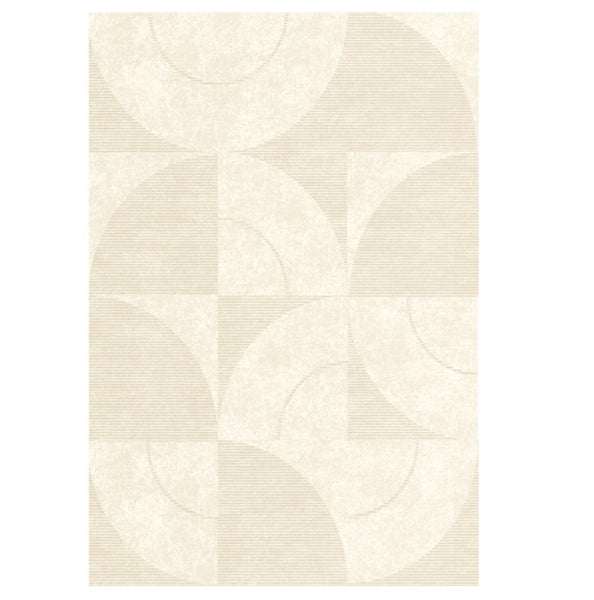 Modern Rugs under Sofa, Abstract Contemporary Rugs for Bedroom, Dining Room Floor Rugs, Modern Rugs for Office, Large Cream Color Rugs in Living Room-Silvia Home Craft