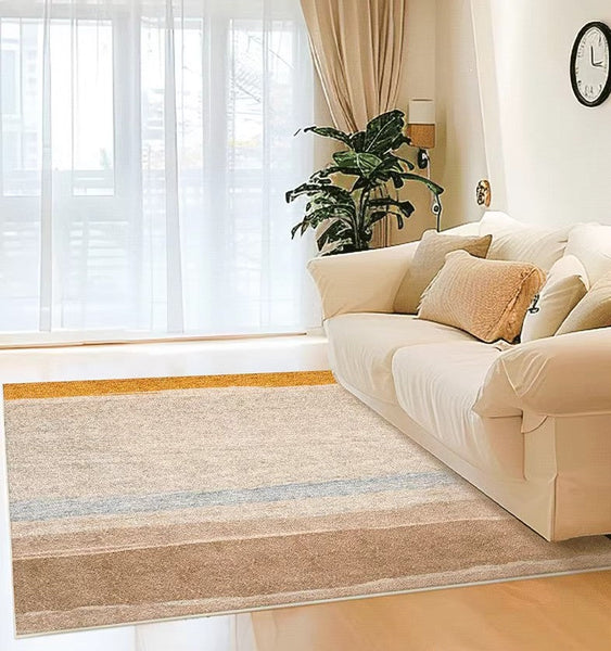 Modern Carpets under Coffee Table, Abstract Area Rugs for Bedroom, Contemporary Modern Rugs for Living Room, Geometric Modern Rugs under Dining Room Table-Silvia Home Craft