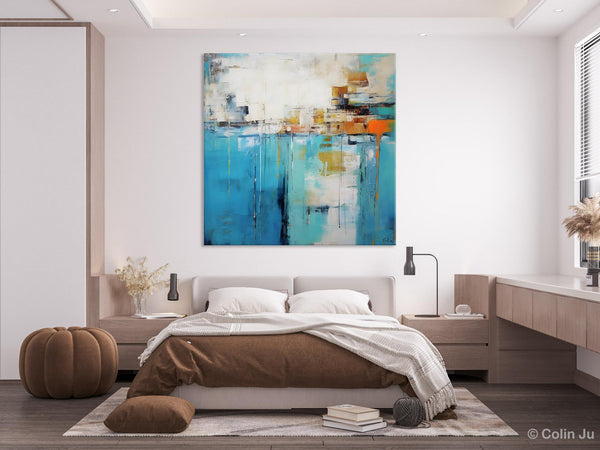 Abstract Painting on Canvas, Original Abstract Wall Art for Sale, Contemporary Acrylic Paintings, Extra Large Canvas Painting for Bedroom-Silvia Home Craft