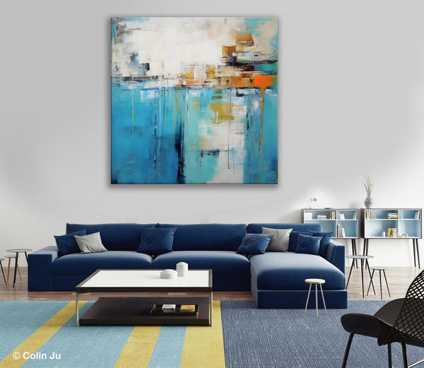 Abstract Painting on Canvas, Original Abstract Wall Art for Sale, Contemporary Acrylic Paintings, Extra Large Canvas Painting for Bedroom-Silvia Home Craft