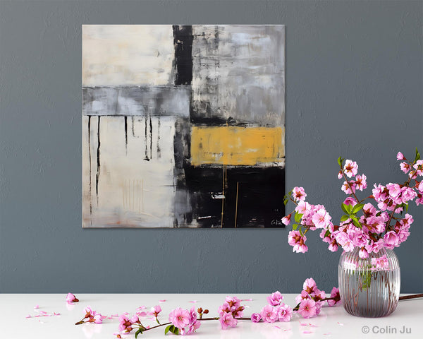 Extra Large Original Artwork, Large Paintings for Bedroom, Abstract Landscape Painting on Canvas, Oversized Contemporary Wall Art Paintings-Silvia Home Craft