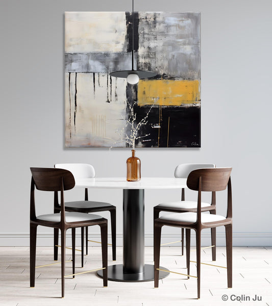 Extra Large Original Artwork, Large Paintings for Bedroom, Abstract Landscape Painting on Canvas, Oversized Contemporary Wall Art Paintings-Silvia Home Craft