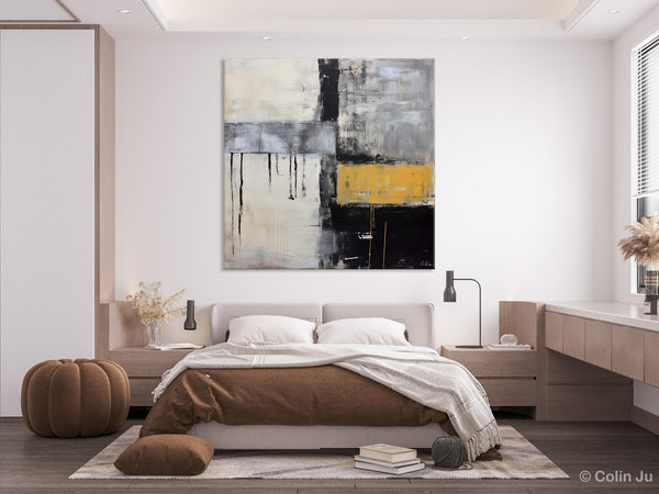Extra Large Original Artwork, Large Paintings for Bedroom, Abstract Landscape Painting on Canvas, Oversized Contemporary Wall Art Paintings-Silvia Home Craft