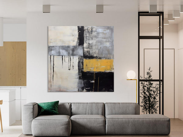 Extra Large Original Artwork, Large Paintings for Bedroom, Abstract Landscape Painting on Canvas, Oversized Contemporary Wall Art Paintings-Silvia Home Craft