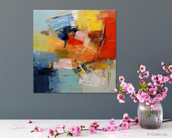 Oversized Canvas Paintings, Huge Wall Art Ideas for Living Room, Contemporary Acrylic Art, Original Abstract Art, Hand Painted Canvas Art-Silvia Home Craft