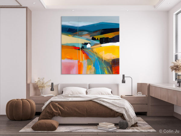 Contemporary Abstract Artwork, Acrylic Painting for Living Room, Oversized Wall Art Paintings, Original Modern Artwork on Canvas-Silvia Home Craft