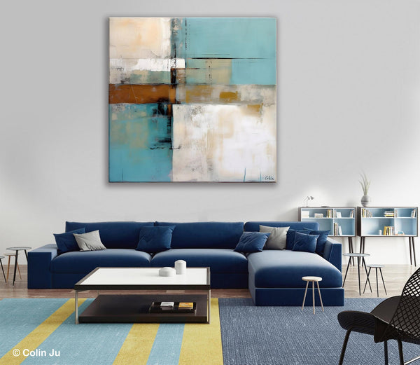 Extra Large Painting on Canvas, Contemporary Acrylic Paintings, Large Original Abstract Wall Art, Large Canvas Paintings for Bedroom-Silvia Home Craft
