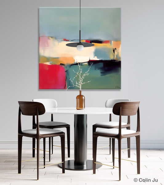 Contemporary Abstract Artwork, Acrylic Painting for Living Room, Oversized Wall Art Paintings, Original Modern Paintings on Canvas-Silvia Home Craft
