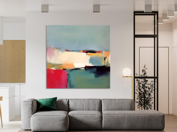 Contemporary Abstract Artwork, Acrylic Painting for Living Room, Oversized Wall Art Paintings, Original Modern Paintings on Canvas-Silvia Home Craft