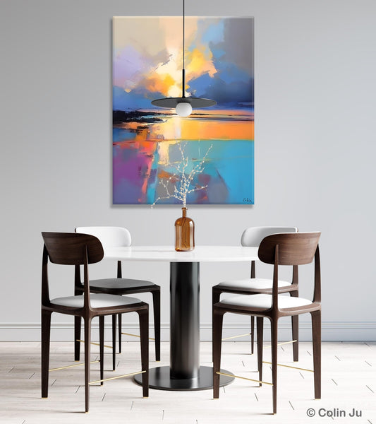 Landscape Canvas Painting, Abstract Landscape Painting, Original Landscape Art, Canvas Painting for Bedroom, Large Wall Art Paintings for Living Room