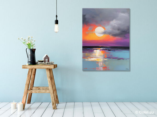 Contemporary Canvas Wall Art, Original Hand Painted Oil Paintings, Canvas Paintings Behind Sofa, Abstract Paintings for Bedroom, Buy Paintings Online-Silvia Home Craft