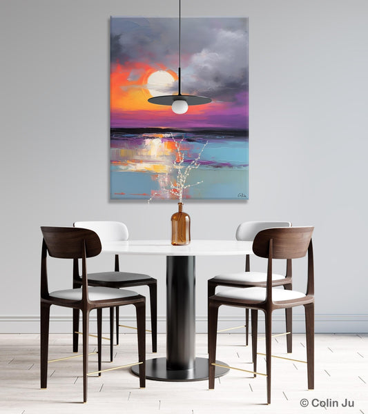 Contemporary Canvas Wall Art, Original Hand Painted Oil Paintings, Canvas Paintings Behind Sofa, Abstract Paintings for Bedroom, Buy Paintings Online-Silvia Home Craft