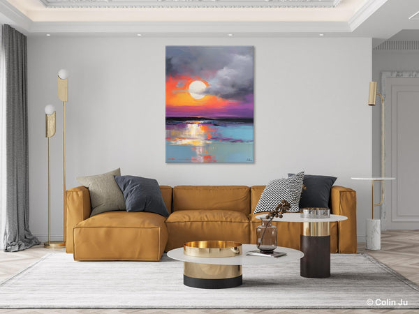 Contemporary Canvas Wall Art, Original Hand Painted Oil Paintings, Canvas Paintings Behind Sofa, Abstract Paintings for Bedroom, Buy Paintings Online-Silvia Home Craft