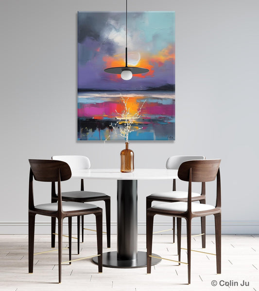 Contemporary Canvas Wall Art, Abstract Paintings for Bedroom, Original Hand Painted Oil Paintings, Canvas Paintings Behind Sofa, Buy Paintings Online-Silvia Home Craft