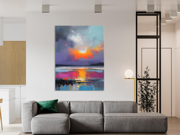 Contemporary Canvas Wall Art, Abstract Paintings for Bedroom, Original Hand Painted Oil Paintings, Canvas Paintings Behind Sofa, Buy Paintings Online-Silvia Home Craft
