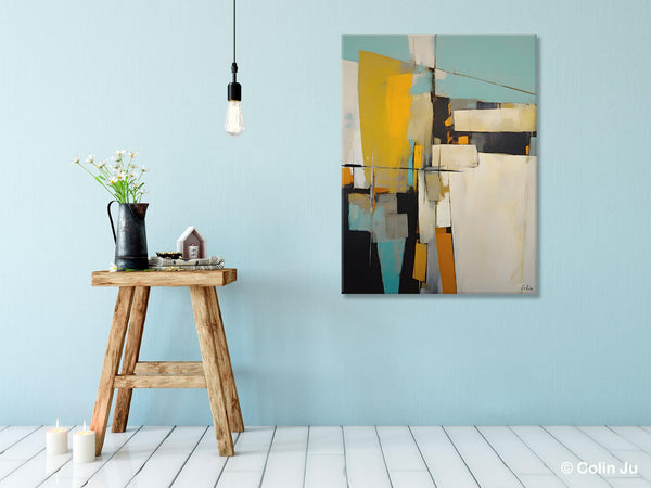Large Paintings for Living Room, Hand Painted Acrylic Painting, Bedroom Wall Art Paintings, Original Modern Contemporary Art, Abstract Paintings for Dining Room-Silvia Home Craft