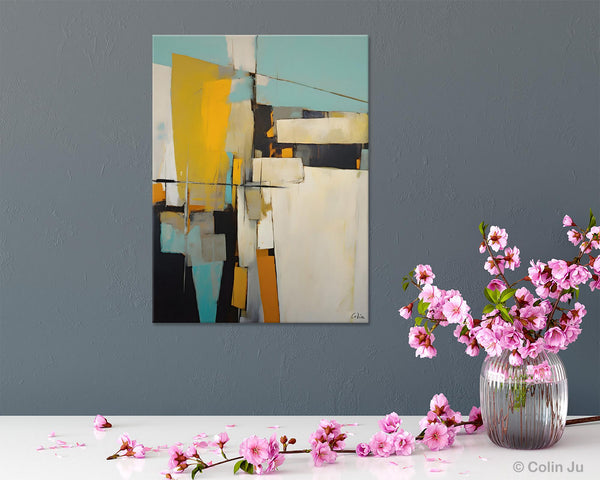 Large Paintings for Living Room, Hand Painted Acrylic Painting, Bedroom Wall Art Paintings, Original Modern Contemporary Art, Abstract Paintings for Dining Room-Silvia Home Craft