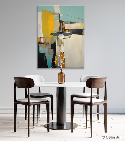 Large Paintings for Living Room, Hand Painted Acrylic Painting, Bedroom Wall Art Paintings, Original Modern Contemporary Art, Abstract Paintings for Dining Room-Silvia Home Craft