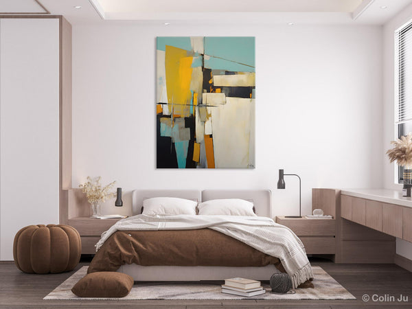 Large Paintings for Living Room, Hand Painted Acrylic Painting, Bedroom Wall Art Paintings, Original Modern Contemporary Art, Abstract Paintings for Dining Room-Silvia Home Craft