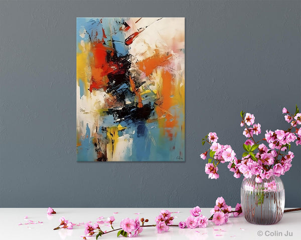 Hand Painted Acrylic Painting, Modern Contemporary Artwork, Original Wall Art Painting for Living Room, Acrylic Paintings for Dining Room-Silvia Home Craft