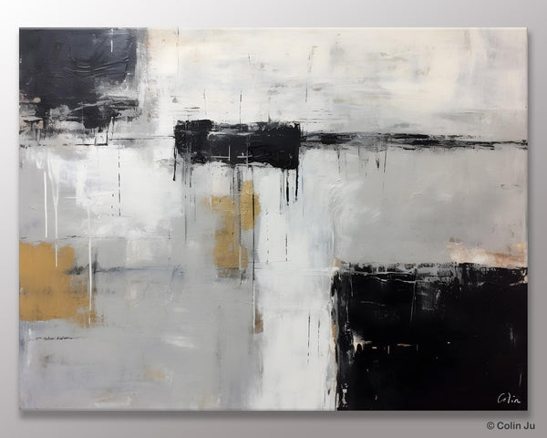 Contemporary Acrylic Paintings, Extra Large Painting on Canvas, Large Original Abstract Wall Art, Large Canvas Paintings for Bedroom-Silvia Home Craft