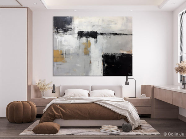 Contemporary Acrylic Paintings, Extra Large Painting on Canvas, Large Original Abstract Wall Art, Large Canvas Paintings for Bedroom-Silvia Home Craft