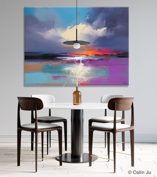 Living Room Abstract Paintings, Large Landscape Canvas Paintings, Buy Art Online, Original Landscape Abstract Painting, Simple Wall Art Ideas