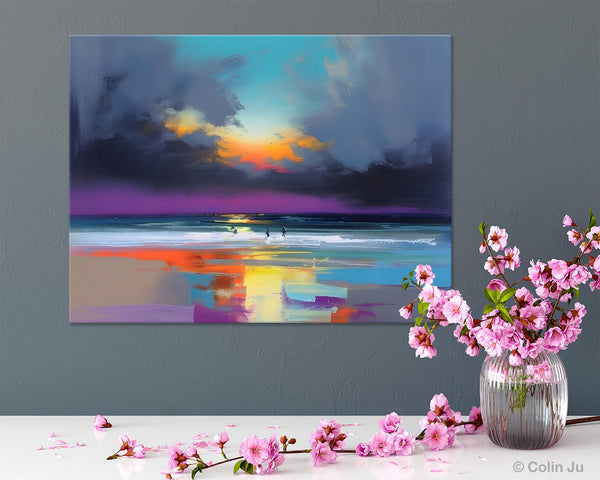 Large Landscape Canvas Paintings, Buy Art Online, Living Room Abstract Paintings, Original Landscape Abstract Painting, Simple Wall Art Ideas