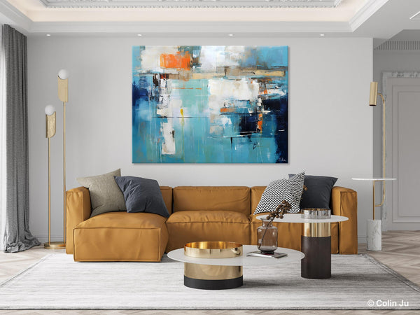 Original Modern Wall Paintings, Contemporary Canvas Art, Heavy Texture Canavas Art, Abstract Painting for Bedroom, Modern Acrylic Artwork-Silvia Home Craft