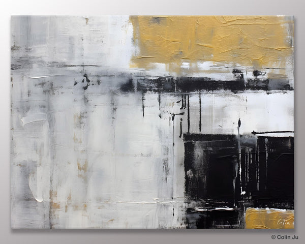 Oversized Paintings on Canvas, Large Original Abstract Wall Art, Simple Modern Art, Contemporary Acrylic Paintings, Large Canvas Paintings for Bedroom-Silvia Home Craft