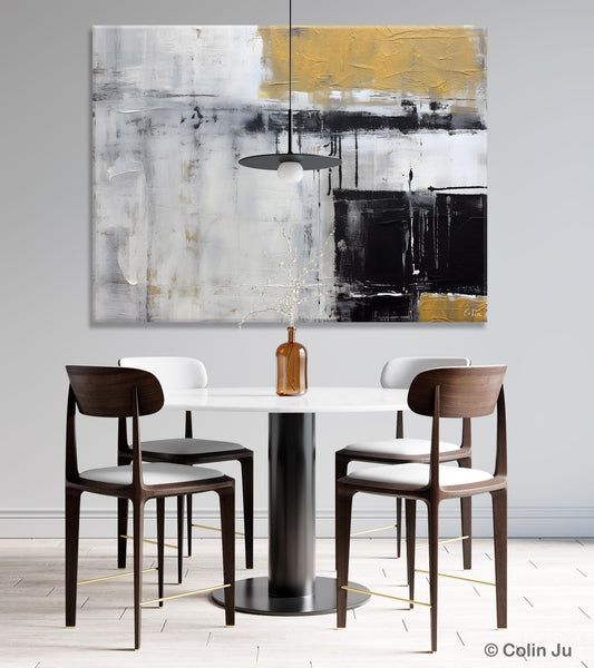 Oversized Paintings on Canvas, Large Original Abstract Wall Art, Simple Modern Art, Contemporary Acrylic Paintings, Large Canvas Paintings for Bedroom-Silvia Home Craft
