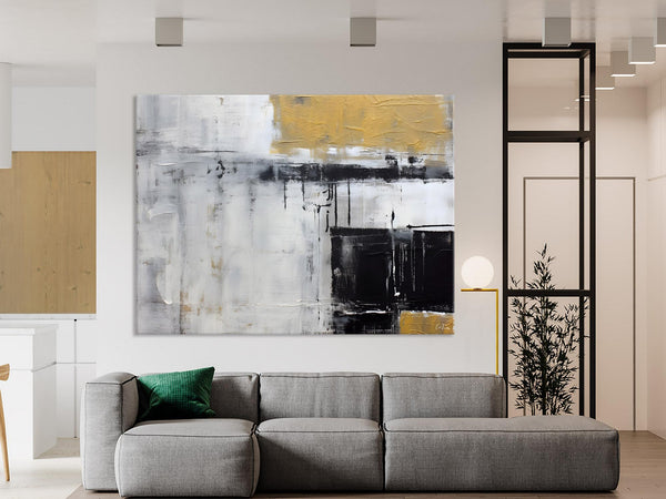 Oversized Paintings on Canvas, Large Original Abstract Wall Art, Simple Modern Art, Contemporary Acrylic Paintings, Large Canvas Paintings for Bedroom-Silvia Home Craft