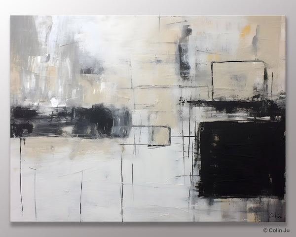 Large Wall Art Paintings, Simple Canvas Art, Simple Abstract Paintings, Contemporary Painting on Canvas, Original Canvas Wall Art for sale-Silvia Home Craft