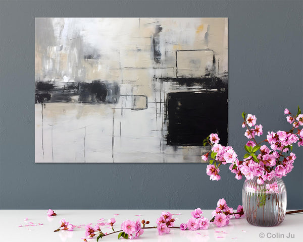 Large Wall Art Paintings, Simple Canvas Art, Simple Abstract Paintings, Contemporary Painting on Canvas, Original Canvas Wall Art for sale-Silvia Home Craft