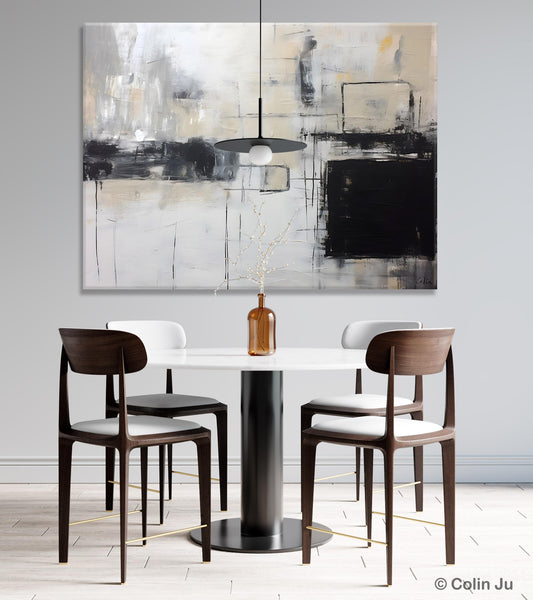 Large Wall Art Paintings, Simple Canvas Art, Simple Abstract Paintings, Contemporary Painting on Canvas, Original Canvas Wall Art for sale-Silvia Home Craft