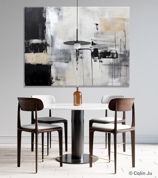 Modern Paintings for Bedroom, Living Room Wall Canvas Painting, Extra Large Abstract Artwork, Original Hand Painted Acrylic Painting-Silvia Home Craft