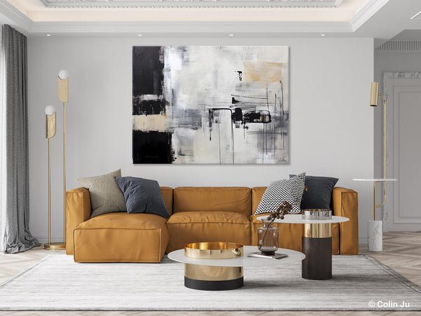 Modern Paintings for Bedroom, Living Room Wall Canvas Painting, Extra Large Abstract Artwork, Original Hand Painted Acrylic Painting-Silvia Home Craft