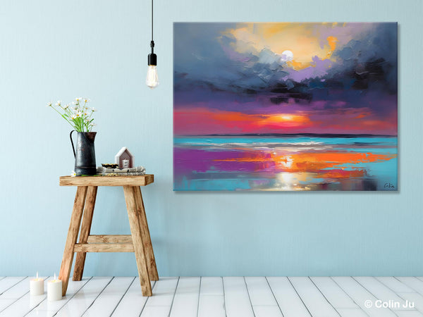 Original Abstract Art, Hand Painted Canvas Art, Large Abstract Painting for Living Room, Landscape Canvas Art, Large Landscape Acrylic Art