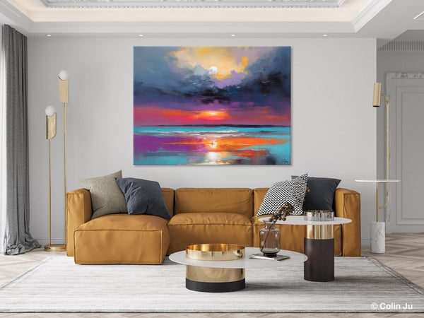 Original Abstract Art, Hand Painted Canvas Art, Large Abstract Painting for Living Room, Landscape Canvas Art, Large Landscape Acrylic Art