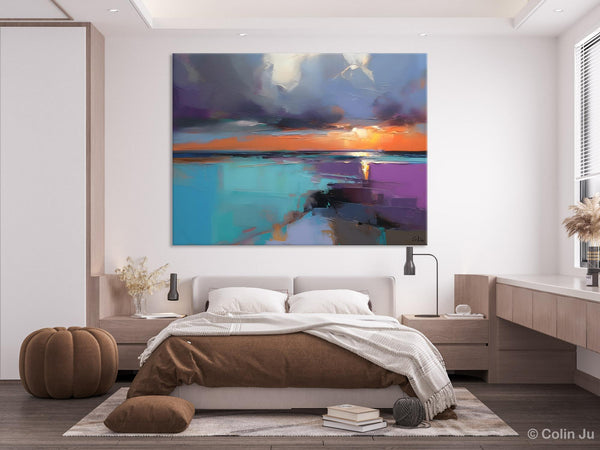 Living Room Abstract Paintings, Original Landscape Abstract Painting, Simple Wall Art Ideas, Extra Large Landscape Canvas Paintings, Buy Art Online