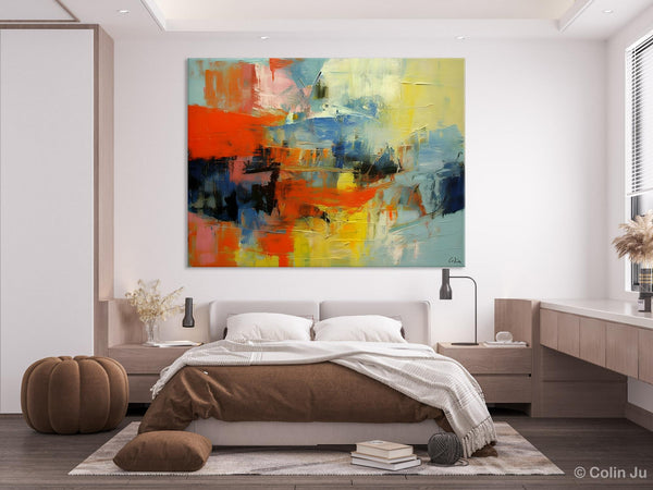 Modern Canvas Painting, Living Room Wall Art Ideas, Buy Abstract Art Online, Heavy Texture Art, Original Acrylic Painting on Canvas-Silvia Home Craft