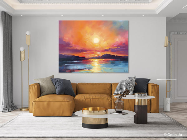 Simple Wall Art Ideas, Original Landscape Abstract Painting, Dining Room Abstract Paintings, Large Landscape Canvas Paintings, Buy Art Online