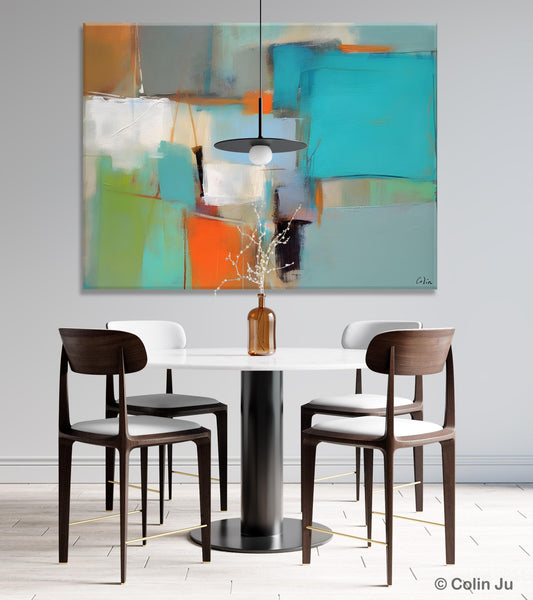 Simple Abstract Art, Large Wall Art Painting for Bedroom, Contemporary Acrylic Painting on Canvas, Original Canvas Art, Modern Wall Paintings-Silvia Home Craft