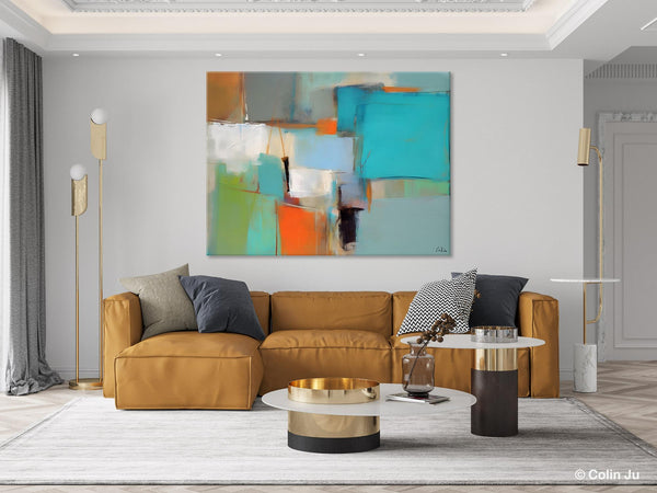 Simple Abstract Art, Large Wall Art Painting for Bedroom, Contemporary Acrylic Painting on Canvas, Original Canvas Art, Modern Wall Paintings-Silvia Home Craft