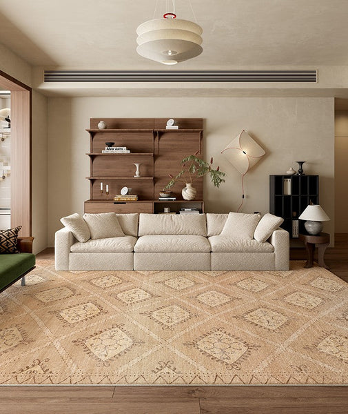 Modern Rugs under Dining Room Table, Geometric Modern Carpets for Office, Abstract Modern Rugs for Living Room, Contemporary Modern Rugs Next to Bed-Silvia Home Craft